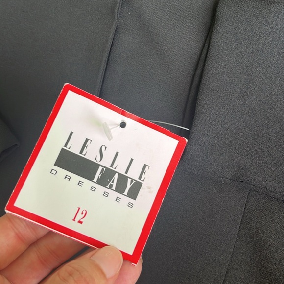 Brand new vintage, Leslie Fay Black pants suit - Picture 4 of 16